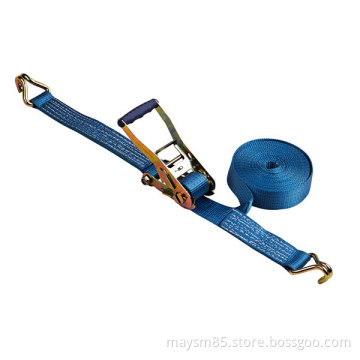 Wave handle Ratchet tie down Polyester Cargo Lashing